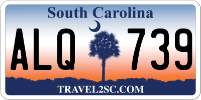 SC license plate ALQ739
