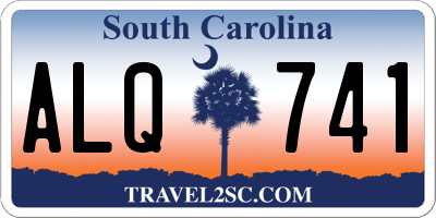 SC license plate ALQ741