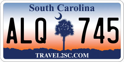 SC license plate ALQ745