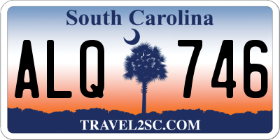 SC license plate ALQ746