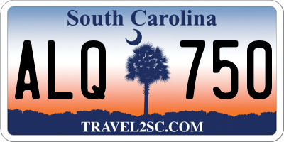 SC license plate ALQ750