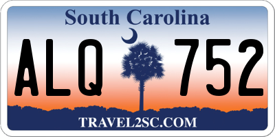 SC license plate ALQ752