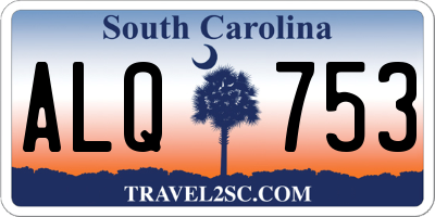 SC license plate ALQ753
