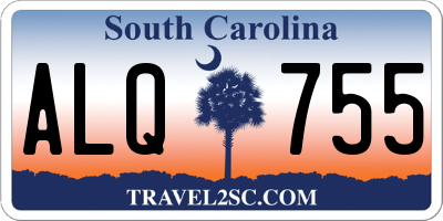 SC license plate ALQ755