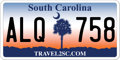 SC license plate ALQ758