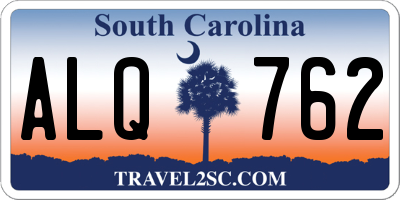 SC license plate ALQ762
