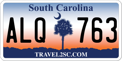 SC license plate ALQ763