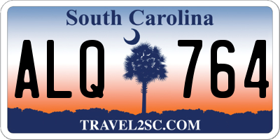 SC license plate ALQ764