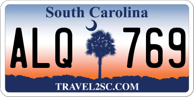 SC license plate ALQ769