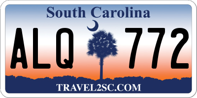 SC license plate ALQ772