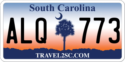 SC license plate ALQ773