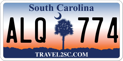 SC license plate ALQ774