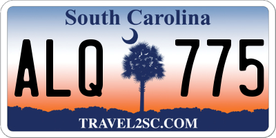 SC license plate ALQ775