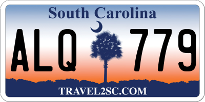 SC license plate ALQ779