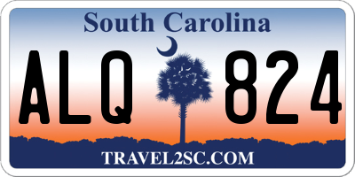 SC license plate ALQ824