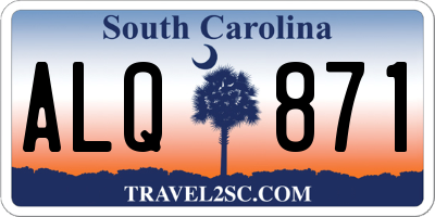 SC license plate ALQ871