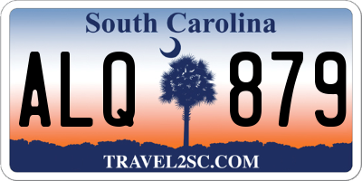 SC license plate ALQ879