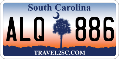 SC license plate ALQ886