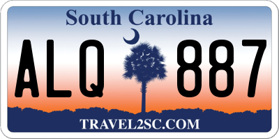 SC license plate ALQ887
