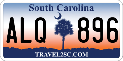 SC license plate ALQ896