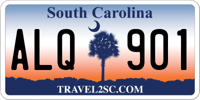 SC license plate ALQ901