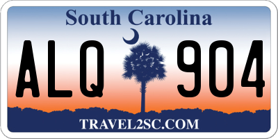 SC license plate ALQ904