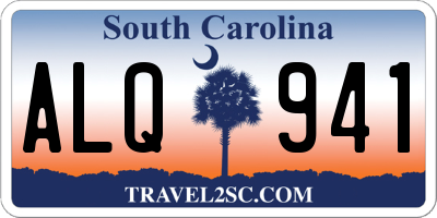 SC license plate ALQ941