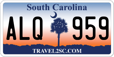 SC license plate ALQ959
