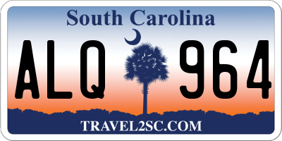 SC license plate ALQ964