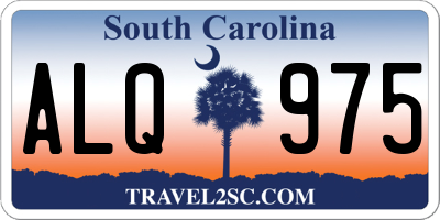 SC license plate ALQ975