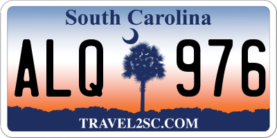 SC license plate ALQ976