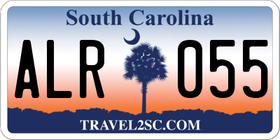 SC license plate ALR055