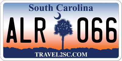 SC license plate ALR066