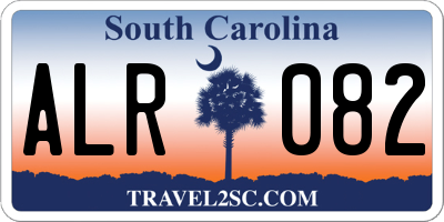 SC license plate ALR082