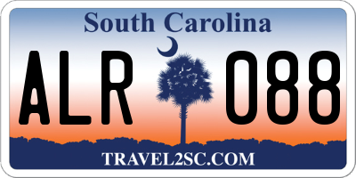 SC license plate ALR088