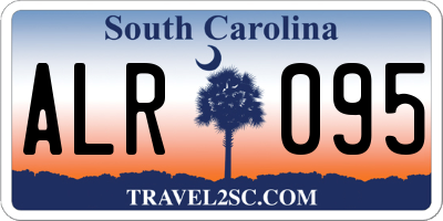 SC license plate ALR095