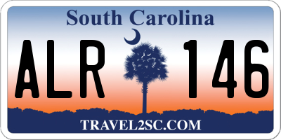 SC license plate ALR146