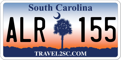 SC license plate ALR155