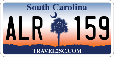 SC license plate ALR159