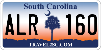 SC license plate ALR160