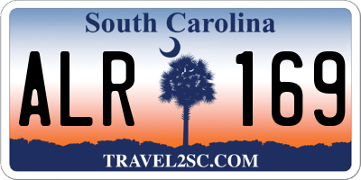 SC license plate ALR169