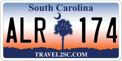 SC license plate ALR174