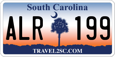 SC license plate ALR199