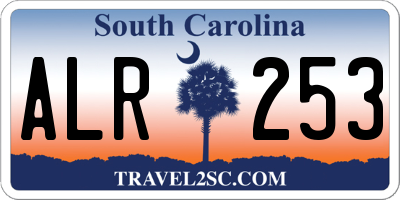 SC license plate ALR253