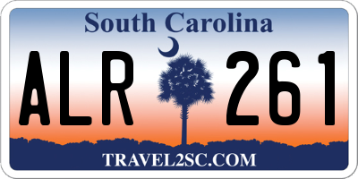 SC license plate ALR261