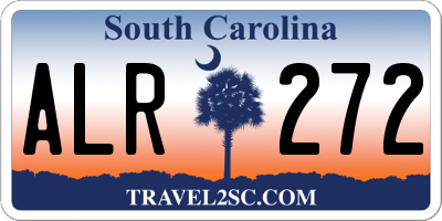 SC license plate ALR272