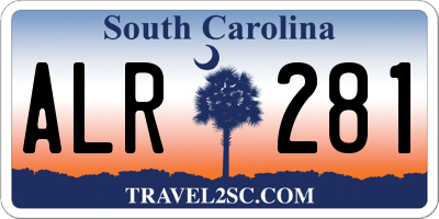 SC license plate ALR281
