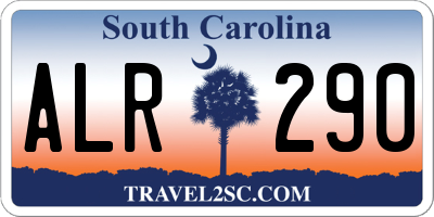 SC license plate ALR290