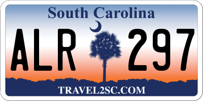 SC license plate ALR297