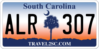 SC license plate ALR307